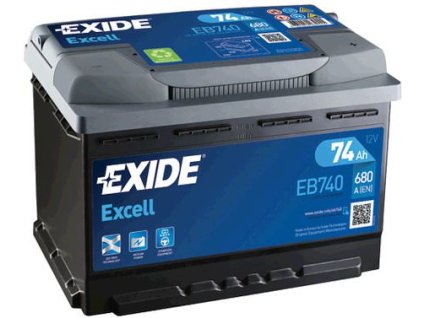 Autobatéria Exide Excell EB740 12V 74Ah 680A