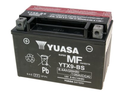 Motobatéria  YUASA YTX9-BS 12V  8Ah