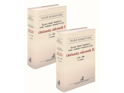 Občiansky zákonník I a II. zväzok.(komplet!) (2. vydanie)