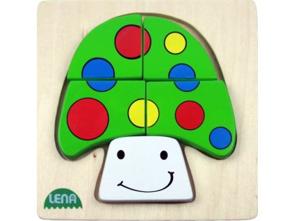 DŘEVĚNÉ PUZZLE, HOUBA