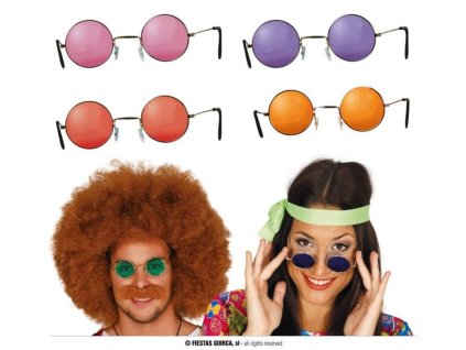Párty brýle LENONKY - Hippies - Hipík - 4 druhy - 60.léta