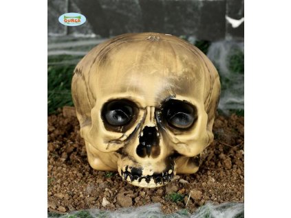 Dekorace plastová lebka - HALLOWEEN