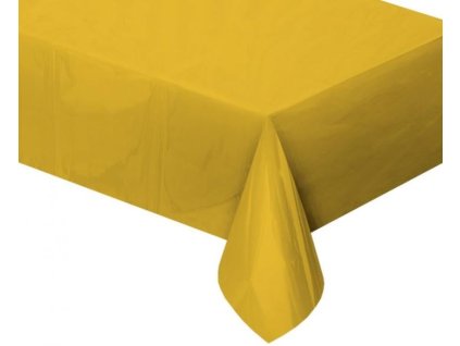 Ubrus foliový metalický zlatý - Silvestr - 137 x 183 cm