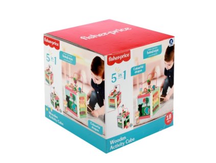 Fisher-Price - Dřevěná kostka 5 v 1