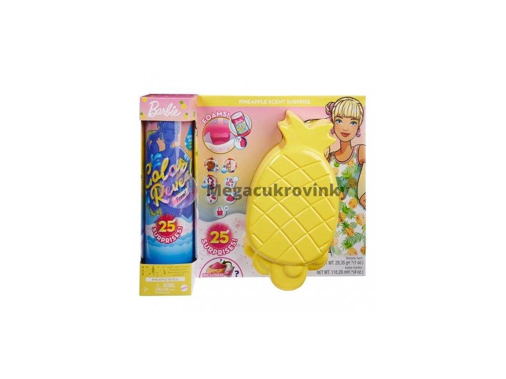 Mattel - Barbie Color Reveal Pěnové ananasové překvapení / od Assort