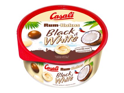 Casali Biluțe Black and White rom-cocos 300g