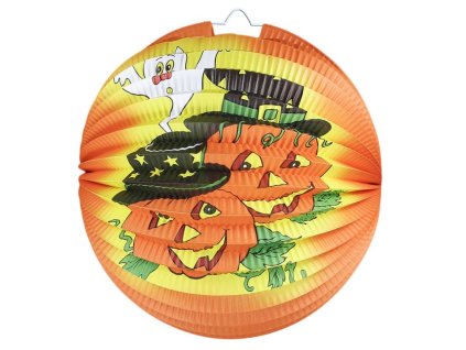 Lampion Halloween - veselé dýně - pumpkin - 25 cm