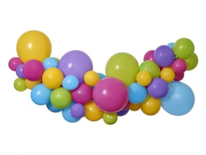 Balónková girlanda - Sada multicolor barevná 300 cm - 65 ks