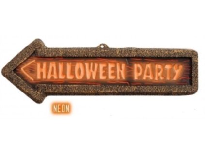 Šipka - směrovka 3D Halloween party - 56 cm