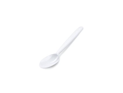 Lžičky kávové bílé PP - opakovaně použitelné - 13 cm - 50 Ks