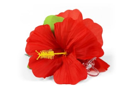 Sponka do vlasů - havaj - hawaii - červená