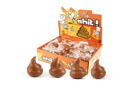 Antistresový míček hovínko - žertovinka - 1 ks