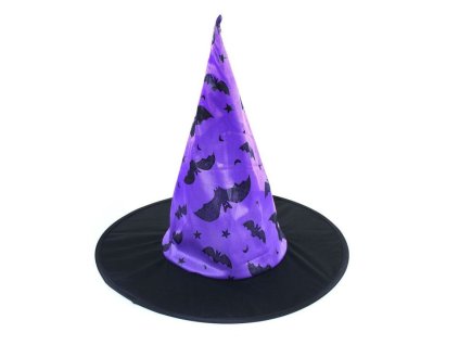 Dětský klobouk čarodějnice - čaroděj - Halloween