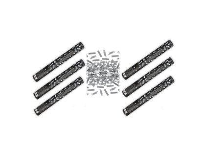 SADA Konfety 40cm STŘÍBRNÉ METALICKÉ - Silvestr - 6 ks