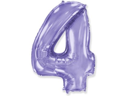Balón foliový číslice FIALOVÁ - LILA 102 cm - 4