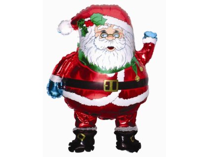 Balón foliový 35 cm  SANTA (NELZE PLNIT HELIEM) - Vánoce