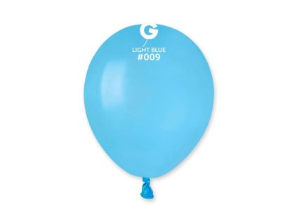 Balónky latexové MINI - 13 cm – Světle modrá, 1 ks