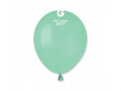 Balónek latexový MINI - 13 cm – Mátová - Mint - zelený 1 KS