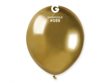 Balónek chromovaný  MINI - 13 cm - lesklý zlatý - 1ks