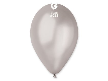 Balonky metalické 100 ks stříbrné - průměr 26 cm