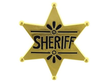 Zlatá hvězda Šerifa - Sheriff - Western - kovboj