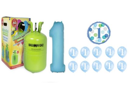 HELIUM SADA 1.NAROZENINY VELKÁ OSLAVA KLUK - 400 L