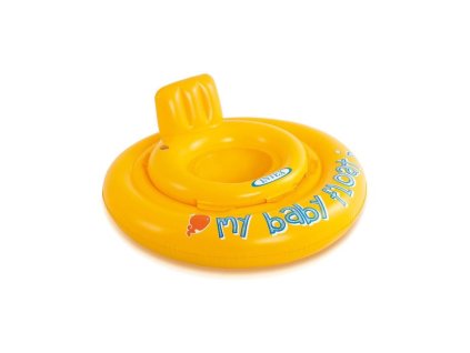 Nafukovací vodní plavátko - kruh - žluté - kulaté - 70 cm