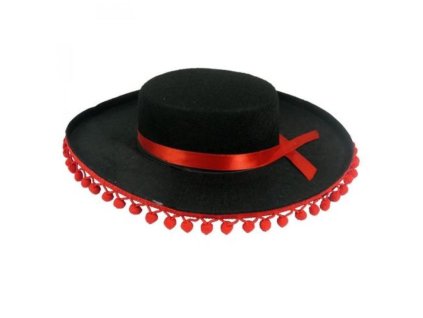 Klobouk Sombrero s bambulkama - Mexiko