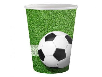 Papírové kelímky FOTBAL - 200 ml - 6 ks