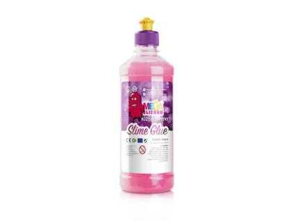 MEGASLIZOUN - PVA slizové lepidlo RŮŽOVÉ TŘPYTKY 500ml
