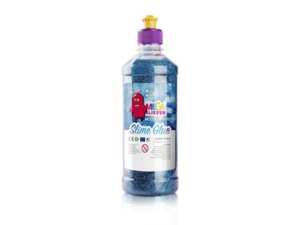 MEGASLIZOUN - PVA slizové lepidlo MODRÉ TŘPYTKY 500ml