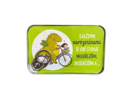 Plechovka na peníze - narozeniny - dino - dinosaurus