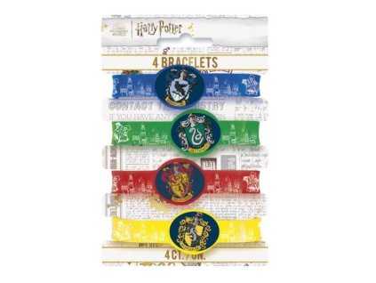 Gumové náramky Harry Potter - čaroděj - 4 ks