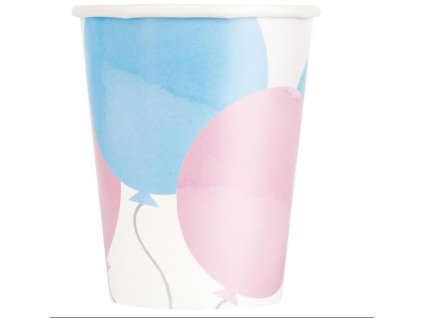 Kelímky Gender reveal - Boy or Girl - Kluk nebo holka - 270 ml - 8 ks