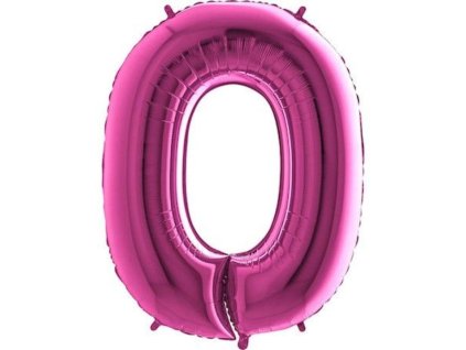 Balón foliový číslice RŮŽOVÁ - PINK 102 cm - 0