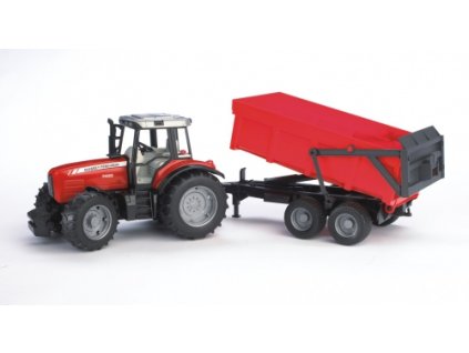 Bruder - Massey Ferguson 7480 se sklápěcím přívěsem