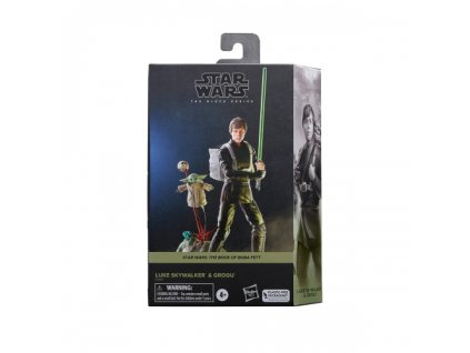 Hasbro - Star Wars Černá série Kniha Boba Fett Luke Skywalker a Grogu