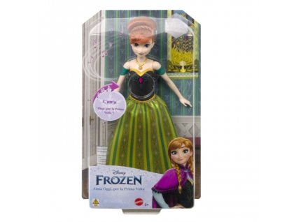 Mattel - Disney Frozen Anna zpívající panenka (italsky)