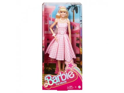 Mattel - Barbie Podpis Filmová Barbie v růžových ginghamových šatech