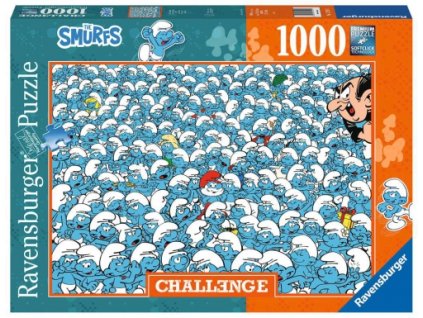 Ravensburger - Puzzle 1000 Challenge The Smurfs