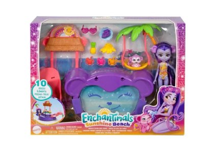 Mattel - Enchantimals Sunshine Beach Monkey Splash Pool Playset