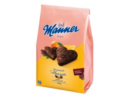 Manner Orangen Herzen 300g