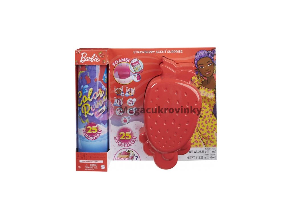Mattel - Barbie Color Reveal Pěna s vůní jahod / od Assort