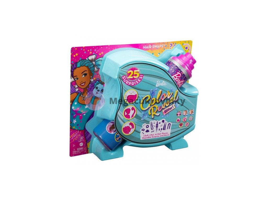 Mattel - Panenka Barbie Color Reveal Fialové a modré vlasy / od Assort