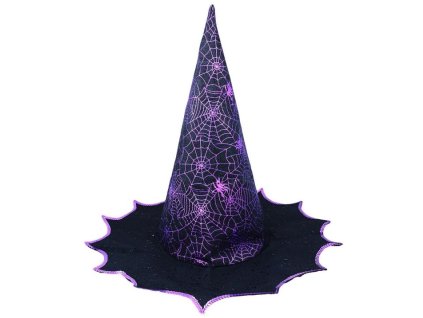 Klobouk čarodějnice - čaroděj - fialový - dospělý - Halloween