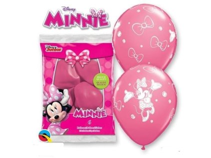 Balónky myška Minnie 30 cm - 6 ks