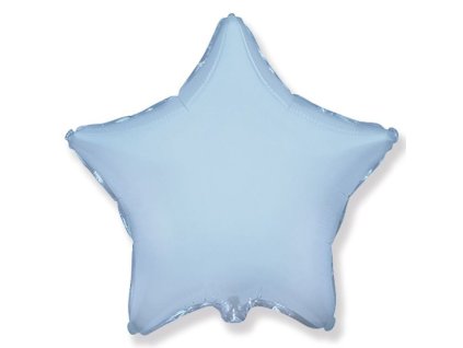 Balón foliový 45 cm  Hvězda světle modrá