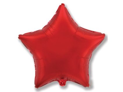 Balón foliový 45 cm  Hvězda červená