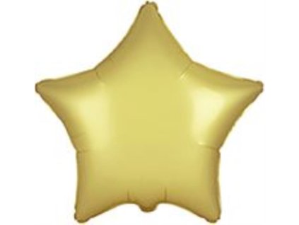 Balón foliový 45 cm  Hvězda PASTELOVÁ ZLATÁ