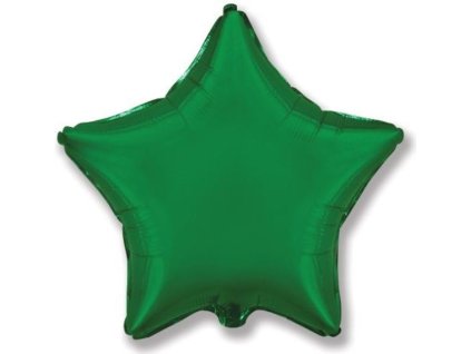Balón foliový 45 cm  Hvězda zelená